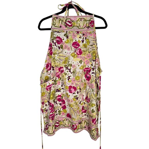 Vera Bradley Apron Women's O/S Pink Green Make Me Blush Floral Cottagecore - Picture 1 of 15